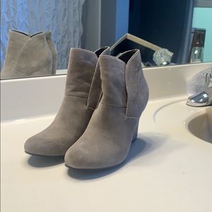 Lauren Blakwell Grey Ankle Boots
